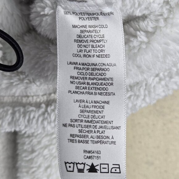 Calvin Klein Performance Size XL White Sherpa 1/4 Zip Pullover Cropped Waist - Picture 10 of 12